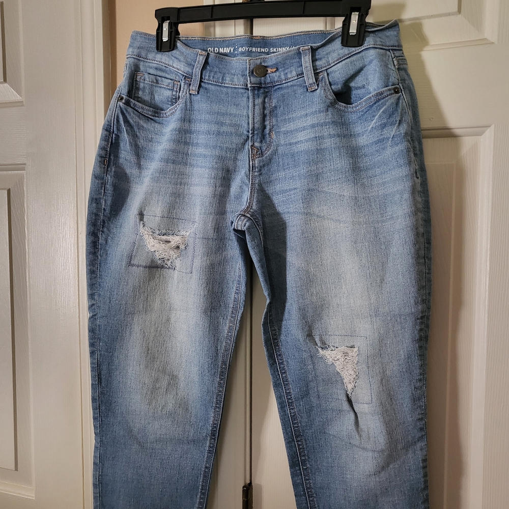 Old Navy Women's Light Blue Boyfriend Jeans